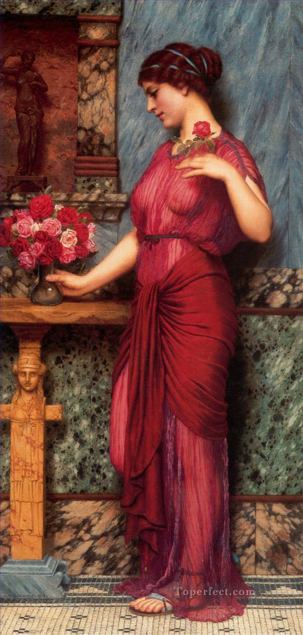 金星新古典主義者の女性ジョン・ウィリアム・ゴッドワードへの捧げ物油絵